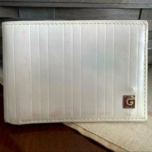 Guess White Leather Bifold Wallet